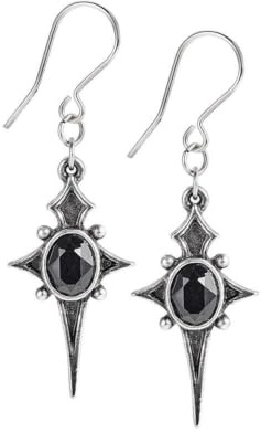 Alchemy Gothic Sterne Leben Earrings Frauen Ohrring silberfarben