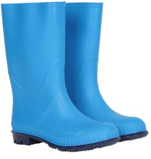 Mountain Warehouse Plain Kids Waterproof Wellies | Boys & Girls Wellington Rain Boots with Deep Lug Grip, Comfy Soft Lining, Easy clean PVC, For Walking, Puddle Jumping, School