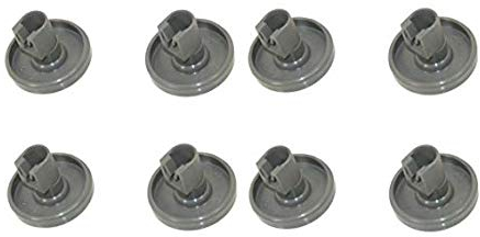 Find A Spare Dishwasher Lower Basket Wheel 8 Pack For Zanussi AEG Electrolux Arthur Martin ESL6115 ZSF6128 ZSF6120 Grey Lower Basket Wheel (8 Pack)
