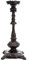 Sungmor Heavy Duty Cast Iron Candlestick Holders - Handcrafted Vintage Candelabra - 37CM/15Inch Tall 1-Head Candle Holder - Decorative Pillar Candle Stand for Christmas Birthday Wedding Home Party