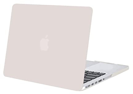 MOSISO Hülle Kompatibel mit MacBook Pro 13 Zoll 2015 2014 2013 2012 A1502 A1425 Ältere Version mit Retina Display, Schützende Plastik Hartschale Case Cover, Stein Grau