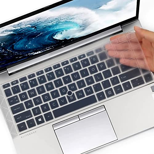 Keyboard Cover for 14 Inch HP EliteBook 840 845 G7 G8 Laptop New Notebook PC Model Accessories Keyboard Protective Skin (Not fit New 840 845 G9)-Clear