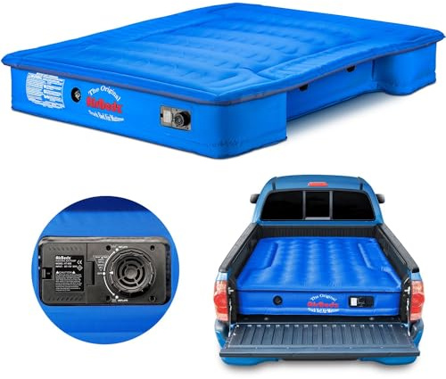 Pittman Outdoors PPI-103 AirBedz Luftmatratze für LKW-Bett, mittelgroß, kurzes Bett, 1,8-1,8 m Länge, mit eingebauter wiederaufladbarer Batterie-Luftpumpe | Die Original LKW-Bett Luftmatratze