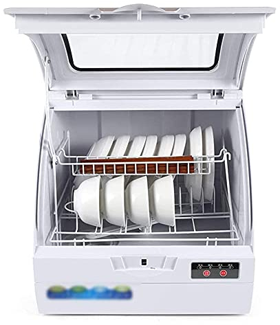MNSSRN Fully Automatic Desktop Dishwasher, Small Smart Home Cleaning Program for Dishes Fruits Vegetables