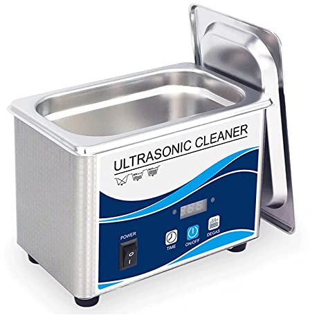 NICETOW Ultrasonic Cleaner 60W, 0.8L 40KHz Jewelry Cleaner Machine with Digital Timer,for Jewellery Rings Watches Eyeglasses Dentures Coins