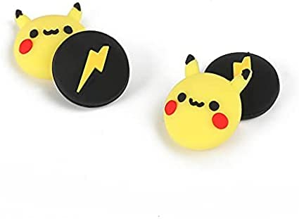 PERFECTSIGHT Bonitas tapas de agarre para el pulgar para PlayStation 4/5, PS5, PS4, Xbox Series X/S, Xbox One Switch PRO, juego de 4 piezas de goma suave 3D, juego de fundas para joystick de botón de