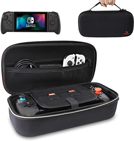 NexiGo Switch Controller Tragetasche für Nintendo Switch, Switch Game Storage Case mit 10 Spielkartenhaltern, kompatibel 19252, Switch OLED Joy-Cons und Switch Zubehör