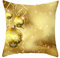 EHOMERY Kissenbezüge Natur Kissenbezug Landhausstil Weihnachtsschmuck Schneeflocken Seide Zierkissenbezüge Kissenbezügen Kissenhülle Quer Wohnzimmer Sofa Dekoration Gold 16X16 Inches