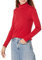 Tommy Hilfiger Damen Langärmeliger Rollkragenpullover Rollkragen, Chili Pepper, 42