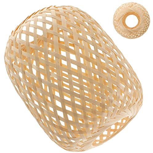 Ersatz Rattan Lampenschirm Hängelampe Leuchtenschirm Weiden Geflochtener Pendelleuchte Schirm Vintage Hängeleuchte Stehlampe Ersatzschirm Tischlampe Landhaus Deko