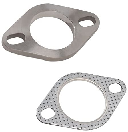 Kit di Collegamento Flangia di Scarico Universale, 2 Bulloni Flangia Tubo di Scarico Turbo da 2 Pollici e Guarnizione per Intestazioni Catback Tubo di Scarico