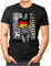 OM3 - Germany-Champions - Herren T-Shirt mit Länderflagge Ländershirt Fan Sexy Girl Frau Fußball Trikot Deutschland Vintage Schwarz 4XL