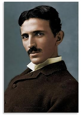 KHAMEO Nikola Tesla Kunstposter (15) Leinwand-Poster, dekoratives Gemälde, Leinwand-Wandposter und Kunstdruck, modernes Familienschlafzimmer-Dekor-Poster, 30 x 45 cm