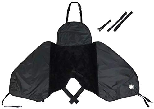 Roller Beinschutz, Wasserdichter Regenschutz, Motorrad Beinschutz, Moped Abdeckung, Feuchtigkeitsschutz, Rollerdecke für Roller, Moped, Winter, Warmer Beinschutz (Schwarz)