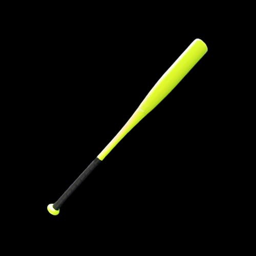Premium Aluminium Baseballschläger I Profi Alu Baseball Schläger Hobby Sport, für Baseball- Bälle, 4 Größen in Neongelb, mit rutschfestem Griff (30 Zoll)