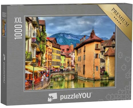 Puzzle 1000 Teile XXL „Blick auf die Altstadt von Annecy - Frankreich“