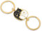 Amabro Lot de 2 porte-clés en forme de chat mignon pour couples, cadeaux assortis pour meilleur ami, petite amie, anniversaire, mariage, Saint-Valentin, doré
