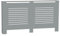 URBNLIVING Modern Wooden Radiator Cover MDF Grill Shelf Cabinet Furniture (Grey, Large)