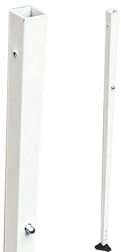 Metal Leg Gazebo(Spare Part) Pop Up For 3M x 3M Gazebo Grey & White. (1, White Without Parts Outer Ø 25mm)