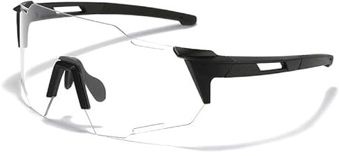 fdsmall Photochromic Cycling Glasses Mountain Bike Sunglasses Clear Youth Baseball Cycling Fishing Running Golf TAC Glasses UV400 Protection for Running Baseball Golf Driving (White-Tea)