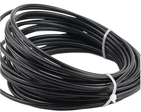 Drahtseil, schwarzes PVC-beschichtetes Kabel, 304 Edelstahl, weiches Seil, Wäscheleine, Durchmesser 1 mm, 1,2 mm, 1,5 mm, 2 mm, 3 mm, 4 mm, 5 mm, 6 mm (Color : 1.5mm (10 Meter))