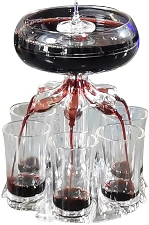 Baby Guinness Shot Pourer with 6 Glasses, 6 Shot Dispenser and Holder