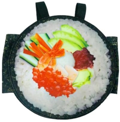 LOVIVER Costume de Rouleau de Sushis Costume de Nourriture Halloween Habiller Costumes de Cosplay, Adulte