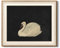 HUARCEY Gerahmt Vintage Wandbilder Wohnzimmer, Wanddeko mit Tiermotiven, Leinwand Bilder Wandbilder für Wohnzimmer & Schlafzimmer, Schwan 30L x 25W cm