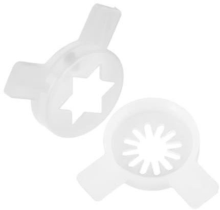 WATIIFUFU 2pcs Ice Cream Machine Flower Mouth Reusable Nozzles Decorative Tip for Ice Creams Easy to Clean Fits Home and Professional Use