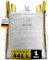 D-TACK 1x Big Bag | 70 x 70 x 90 cm | Säcke für Bauschutt, Holz, Laub, Kies, Sand, Erde, Gartenabfall, Grünschnitt, Pellets | 4 Schlaufen für Kran & Stapler | 1.000 kg | Inkl. Schürze zum Zubinden