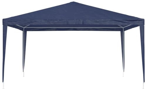 AUVYI Terrassenpavillon 4x4 m Blau Gartenpartys UV-beständig und Wasserabweisend Partyzelt Festival-Zelt Grillpartys Familientreffen Picknicks Geburtstagsfeiern Veranstaltungen