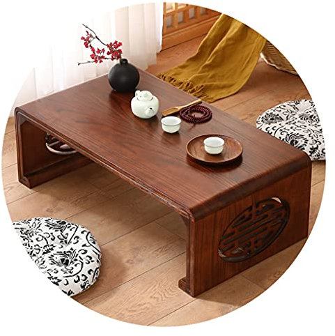 Table basse chinoise Guoxue pour balcon - Petite table Kang au design simple pour lire le thé ou piano - Meuble traditionnel asiatique