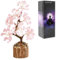 Zinueen Arbre de bonsaï décoratif en cristal rose - Arbre en cristal de quartz rose - Décoration spirituelle Feng Shui - Décoration de bureau - Cadeaux spirituels pour femme - Arbre en pierres
