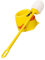 Gatuida Adorable Little Yellow Duck Toilet Brush Long Handle Soft Bristles Household Cleaning Brush Bathroom Accessory Retro Style