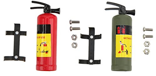 Auto RC Simulato Extinguisher Mini estintore decorativo per accessori rossi e verdi Assial RC Red and Green