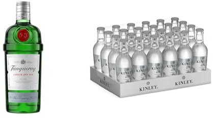 Tanqueray London Dry Gin - 700 ml -Kinley Tonic Water 24x200ml