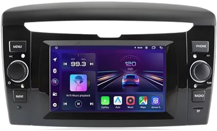 Android 15 Autoradio 2 Din per Lancia Ypsilon 2012-2020 6.2 Pollici Touch Screen Autoradio con Comandi al volante CarPlay senza fili Telecamera Posteriore Navigazione GPS Bluetooth(A1 1G+32G)