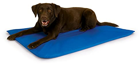 K&H 771790 Pet, kühlendes Hunde- und Katzenbett - Blau - groß, L, Blue