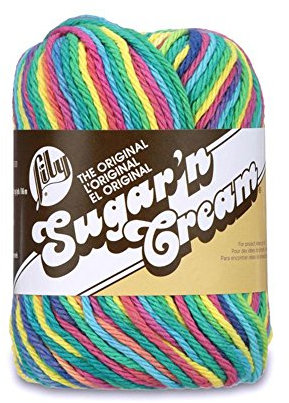 LILY Sugar 'N Cream, 100% COTTON Psychedelic, 56.7G