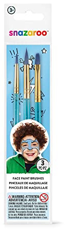 Snazaroo Adventure Face Painting Brushes - Blue, Set of 3