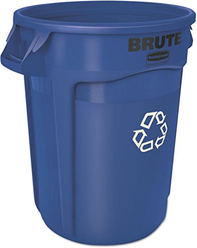 Rubbermaid – Brute Recycling Container Rund Kunststoff 32 Gal Blau Produkt Kategorie: breakroom und hausmeisterdienste/Recycling Steckhülsen & Deckel