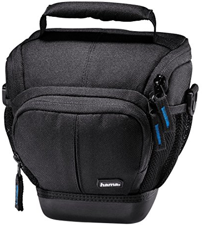 Hama Kameratasche Outdoor für DSLR Kamera mit Objektiv, wasserabweisender Hartschalenboden, stoßfest, gepolstert, Innenmaße 16 x 10 x 16 cm, Colttasche Ancona HC 110, schwarz
