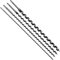 Dapetz®, set di 4 punte trivelle elicoidali per trapano, 600 mm, codolo esagonale da 8 mm – 24 mm, per legno