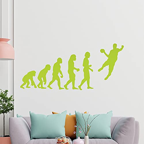 KIWISTAR Evolution - Handball Ballsport Verein Olympia Wandtattoo in 6 Größen - Wandaufkleber Wall Sticker - Dekoration, Küche, Wohnzimmer, Schlafzimmer, Badezimmer