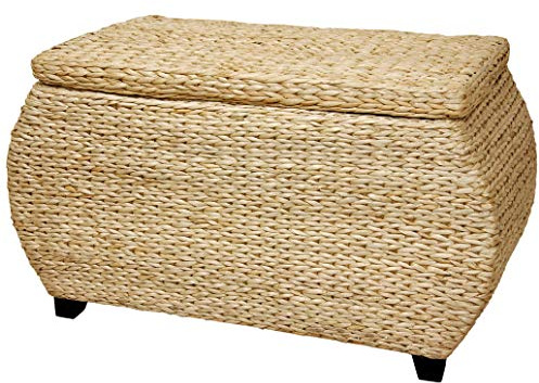 Red Lantern 31-Inch Rush Grass Storage Chest
