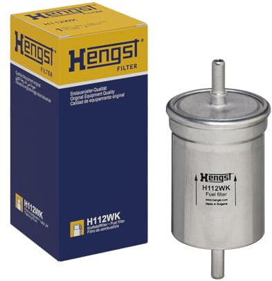 HENGST - Kraftstofffilter H112WK - Hochwertiger Kraftstoff-Leitungsfilter für KFZ - Entfernt Staub und Schmutz aus Otto- oder Dieselmotoren - Schützt das Einspritzsystem