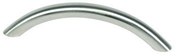 Générique - Poignee courbe 163 pour porte ou tiroir de meuble-inox massif - Entraxe mm.160 - Long. mm.195 - Haut. mm.31 - Ø mm.10 -