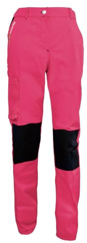 Fashion Sécurité Pantalon de Travail Femme Rose et Noir Résistant, Confortable et Tendance - Bricolage et Jardinage