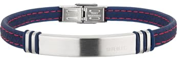 BREIL - Armband für Herren - Savage Collection - Edelstahl und Silikonarmband - Länge 22 cm