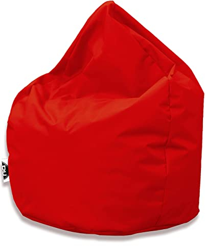 PATCH HOME Patchhome Sitzsack Tropfenform - Rot für In & Outdoor XXL 420 Liter - mit Styropor Füllung in 25 versch. Farben und 3 Größen
